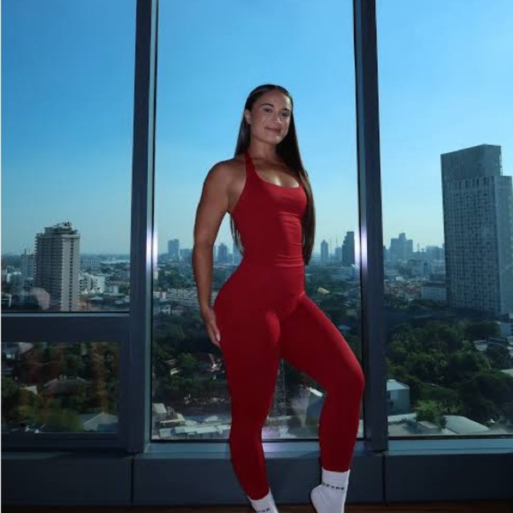 DFYNE Impact Leggings in Crimson